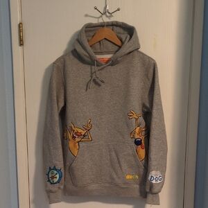 Nickelodeon Gray Cat Dog Cartoon Sweatshirt